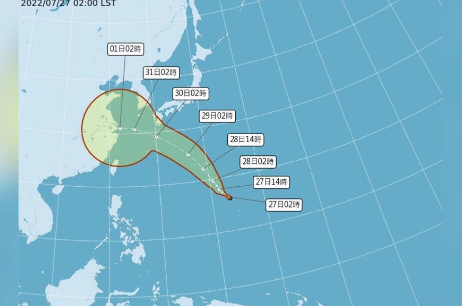 輕颱「桑達」最快今形成！ 看最新預估路徑 影響台灣兩時間點